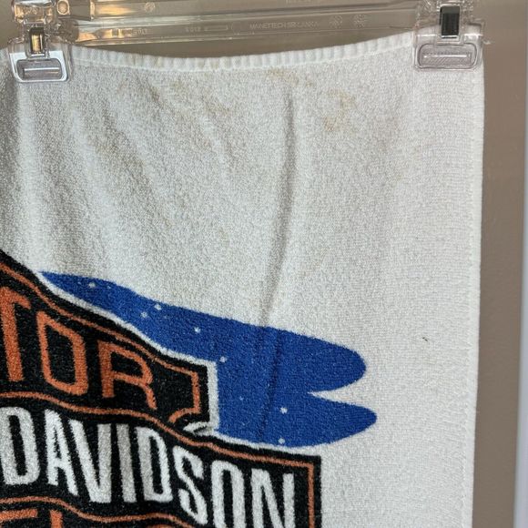 Vintage Harley Davidson Motorcycles Cotton Terrycloth Beach Towel - Picture 4 of 16